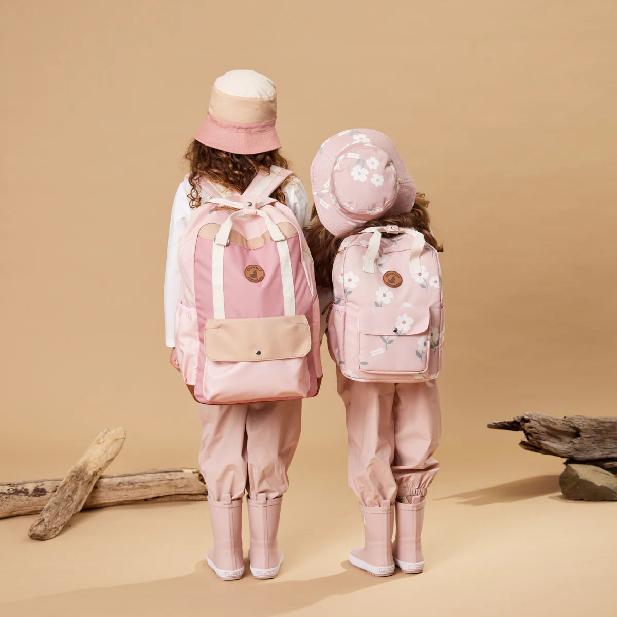Crywolf KNAPSACK Blush Colourblock School Bag