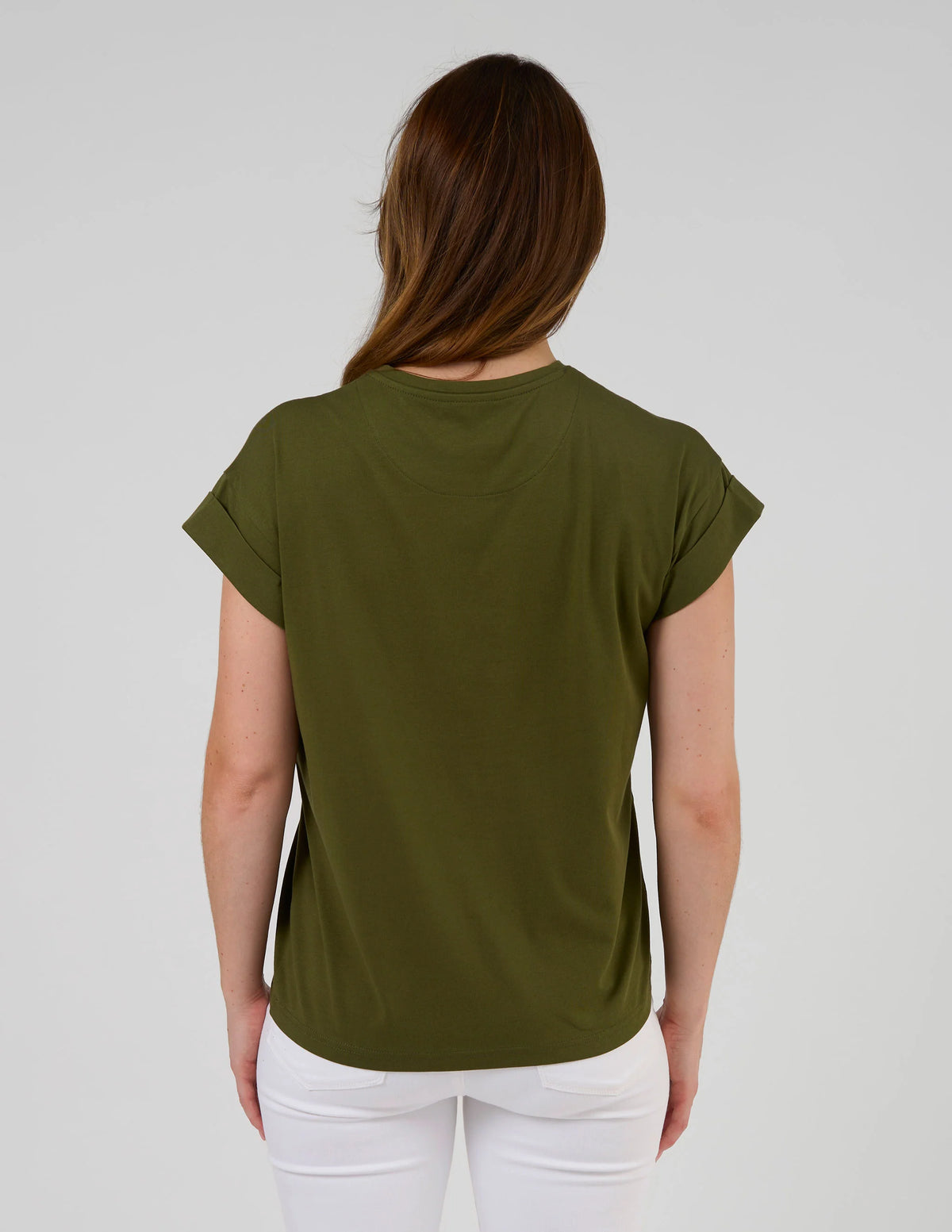 Stella+Gemma Cuff Tee Khaki Palm