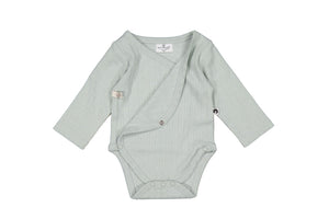 Haze Pointelle Long Sleeve Kimono Bodysuit