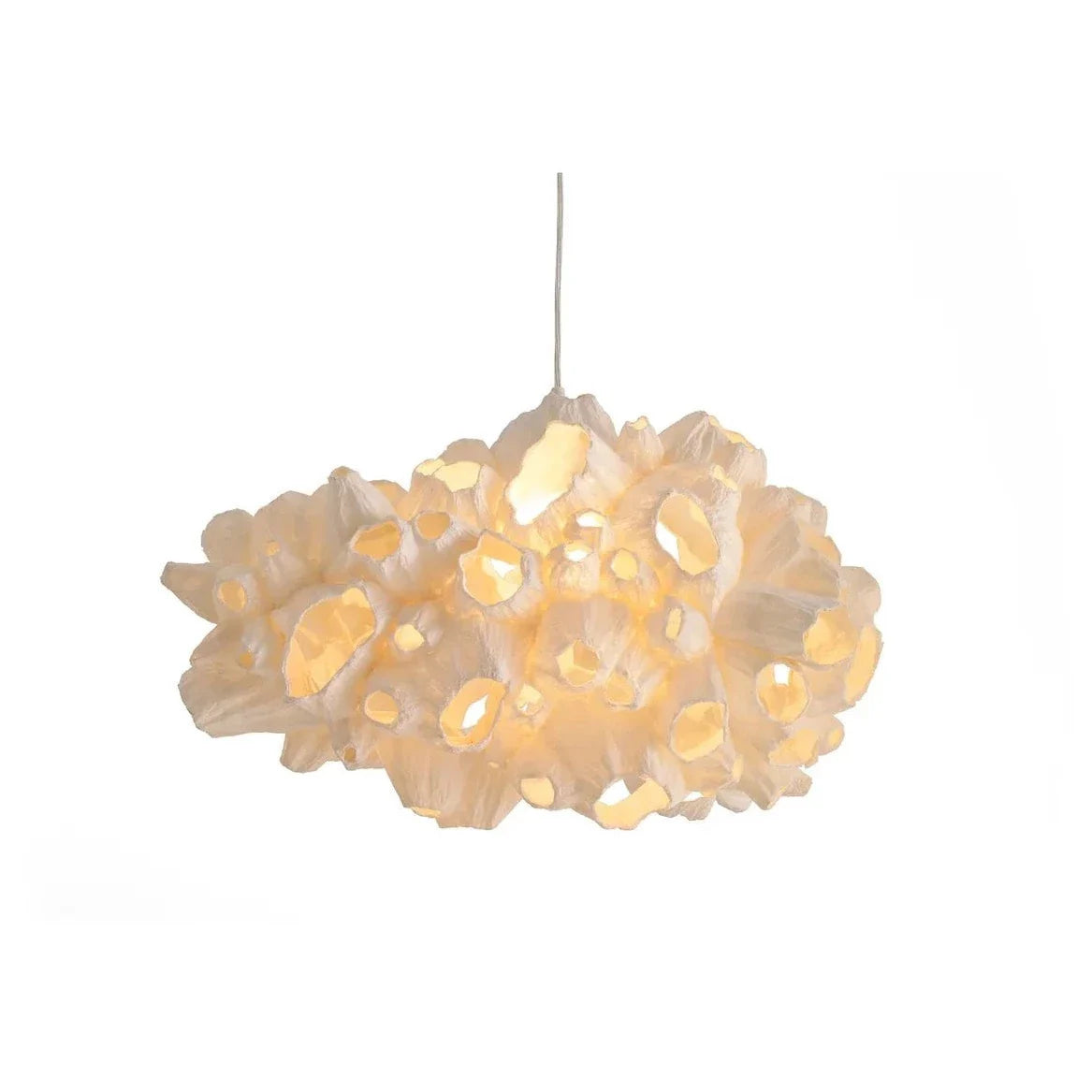Kenneth Cobonpue Barnacle Hanging Light Cream Designer Lighting Coastal Location
