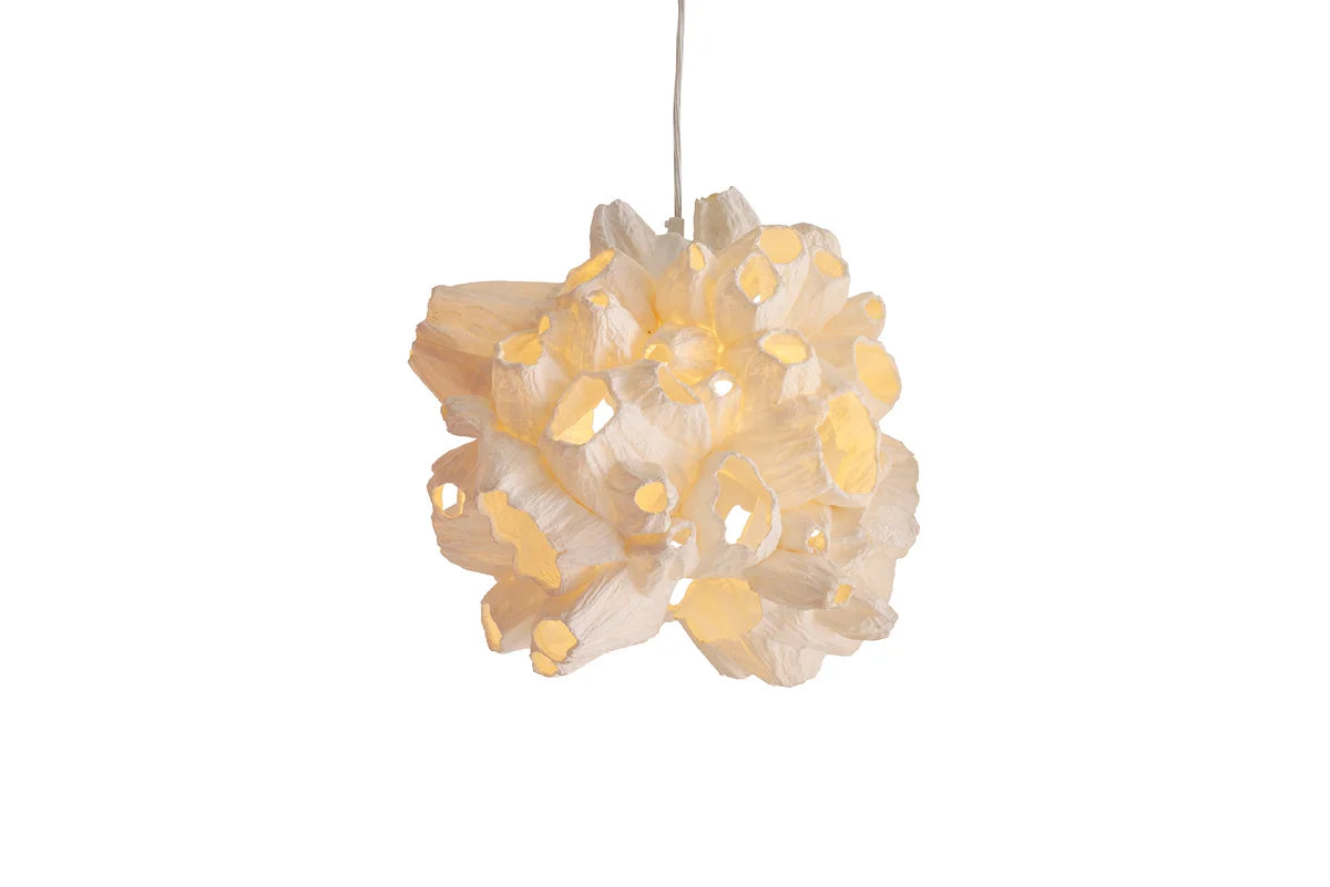 Kenneth Cobonpue Barnacle Hanging Light Cream Designer Lighting Coastal Location