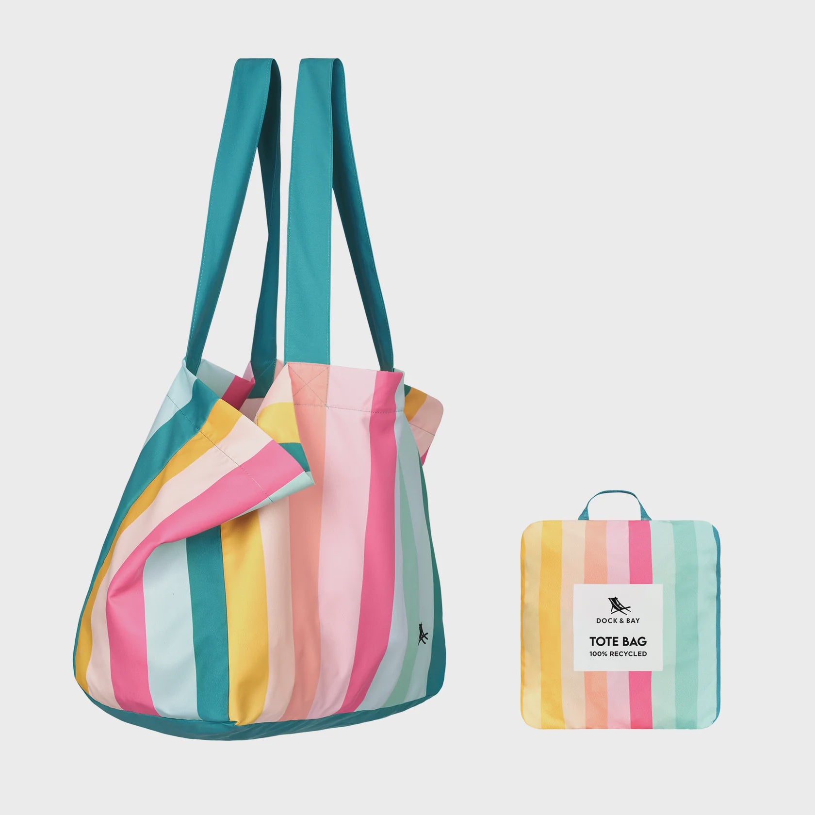 DOCK & BAY Beach Tote Bag M Coastal Candy