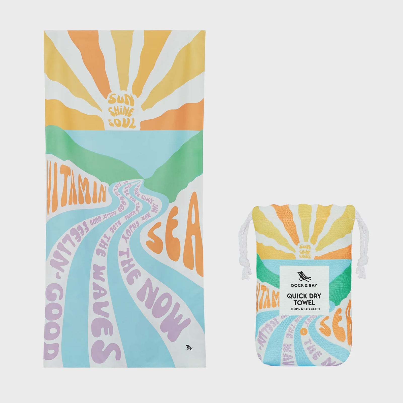 DOCK & BAY Beach Towel Designed Collection L Vitamin Sea