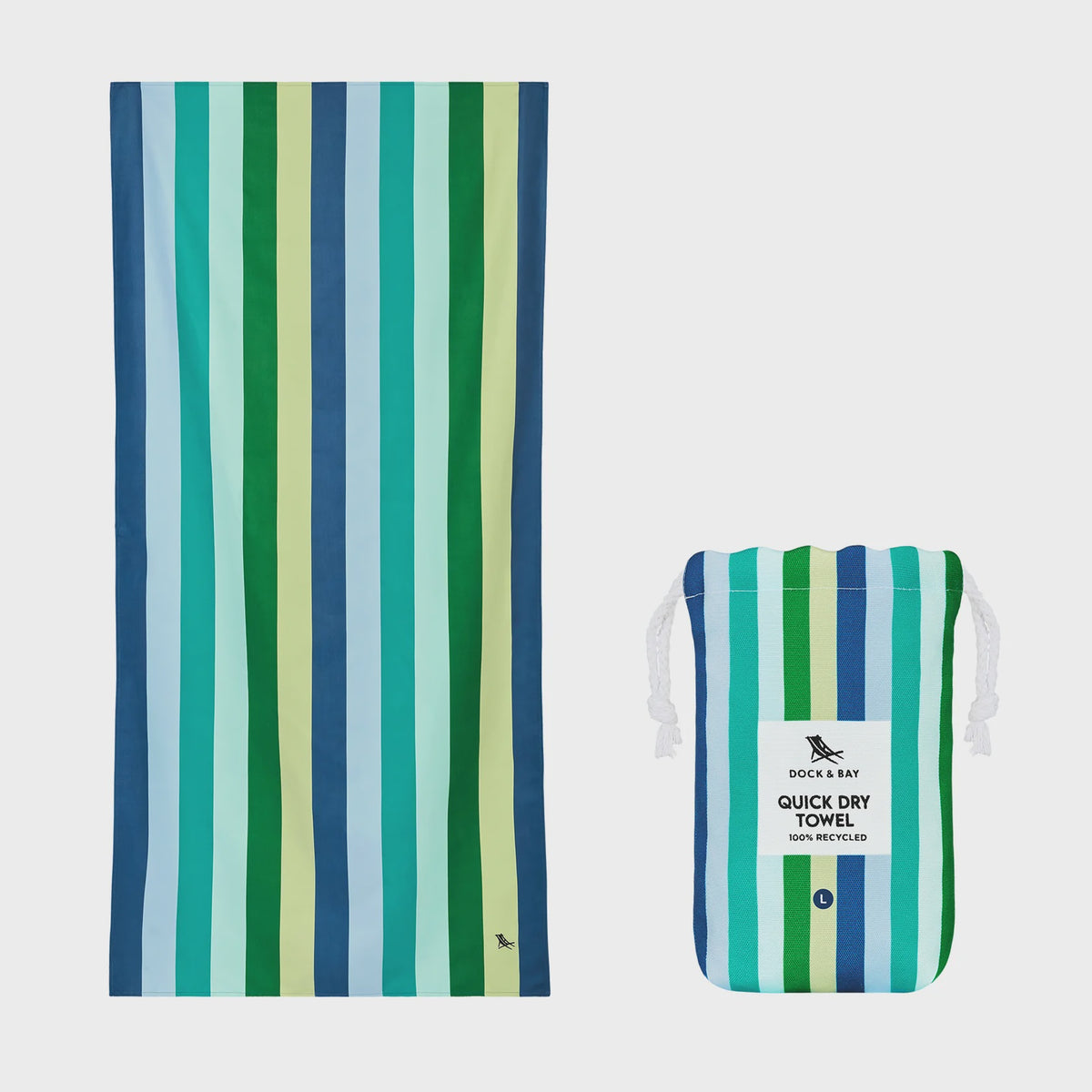 DOCK & BAY Beach Towel Summer Collection L Cool Lagoon