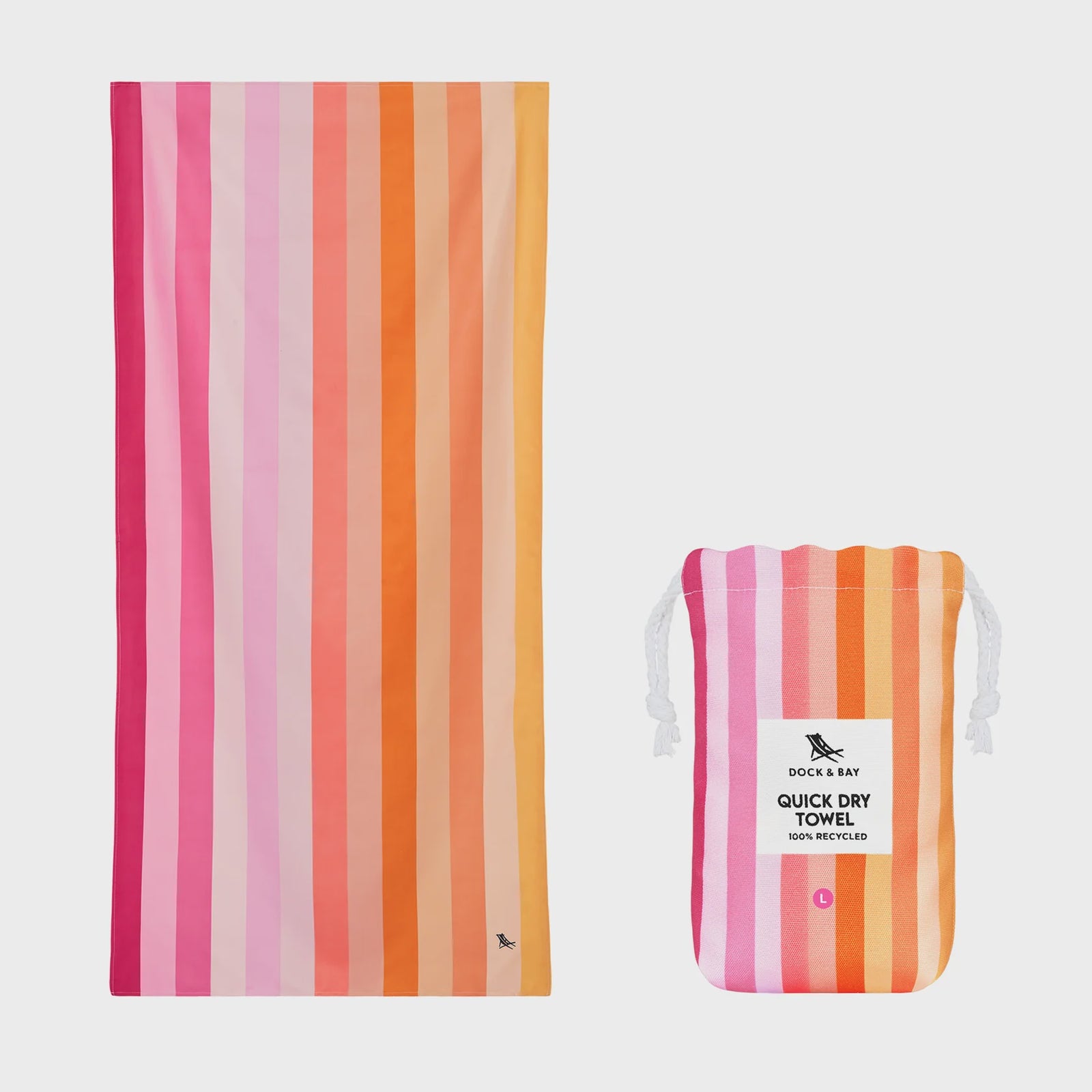 DOCK & BAY Beach Towel Summer Collection L Miami Sorbet