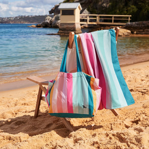 DOCK & BAY Beach Tote Bag M Coastal Candy