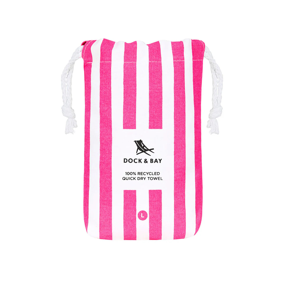 DOCK & BAY Quick dry Beach Towel - Cabana Collection - Phi Phi Pink - L