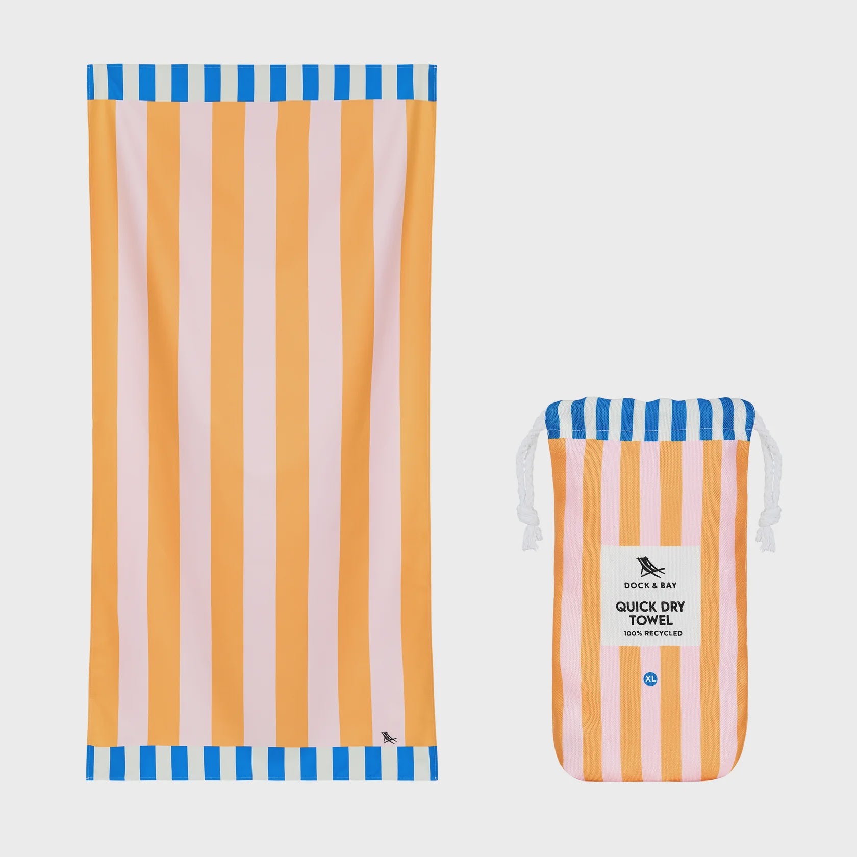 DOCK&BAY Quick Dry Beach Towel - Clubhouse Collection - Mellow Yellow - XL