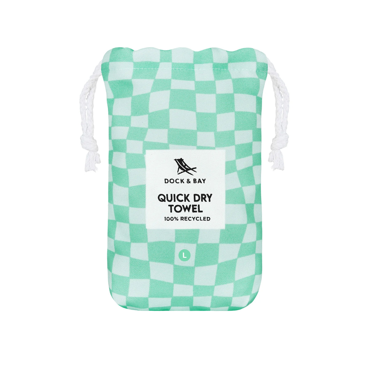 DOCK & BAY Beach Towel Designed Collection L Check Mate