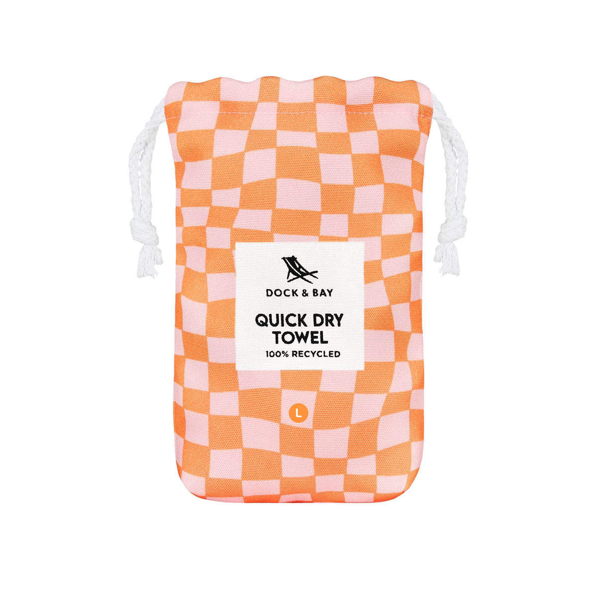 DOCK & BAY Beach Towel Designed Collection L Groovy Check