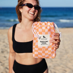 DOCK & BAY Beach Towel Designed Collection L Groovy Check