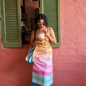 DOCK & BAY Beach Towel Summer Collection L Coastal Candy Colorful striped quick dry towel 