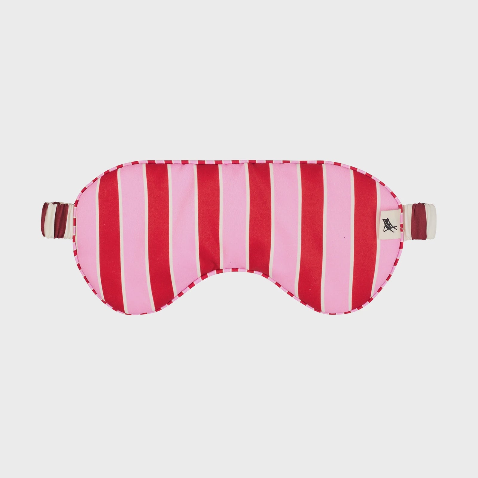 Dock & Bay Eye Mask - Cherry Bomb Striped eye mask with red and pink