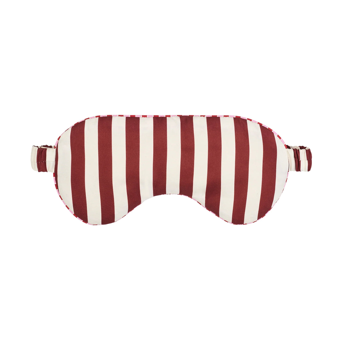Dock & Bay Eye Mask - Cherry Bomb Striped eye mask with red and pink