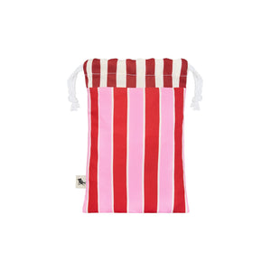 Dock & Bay Eye Mask - Cherry Bomb Striped eye mask with red and pink