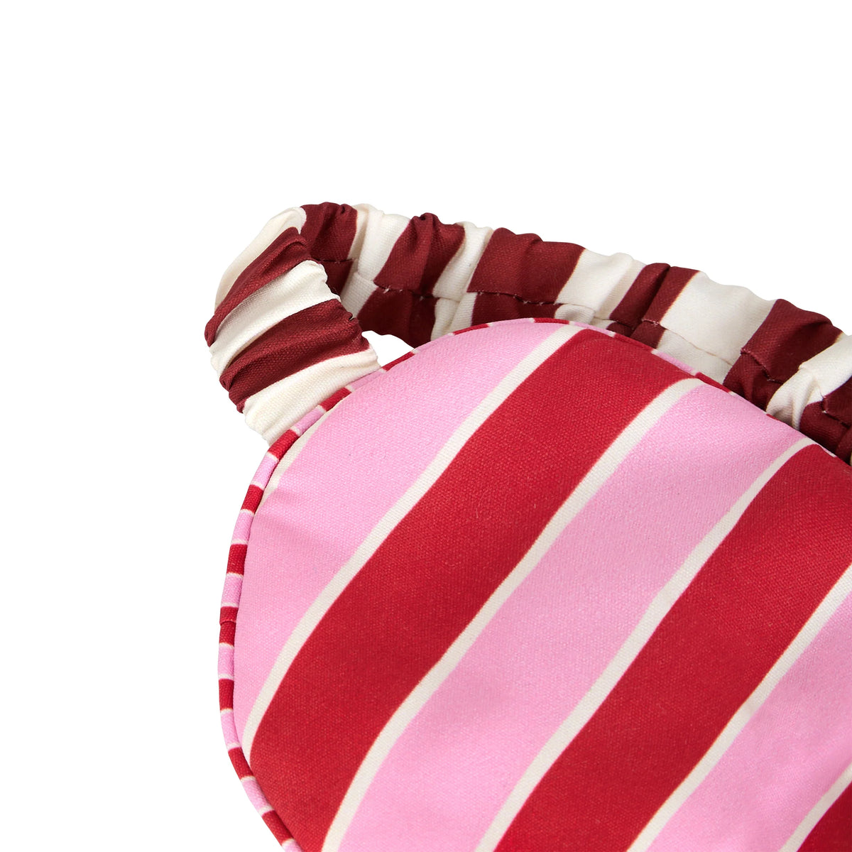 Dock & Bay Eye Mask - Cherry Bomb Striped eye mask with red and pink