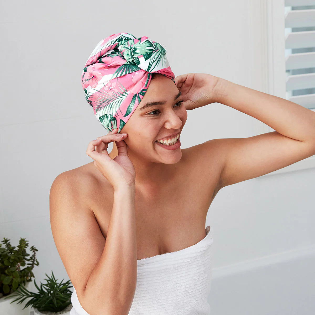 Dock&Bay Hair Wrap - Botanical Collection - Heavenly Hibiscus