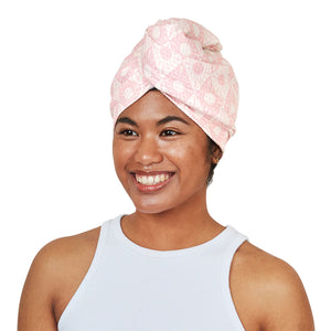 DOCK & BAY Waffle Hair Wrap Diamond Pink