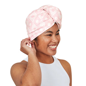 DOCK & BAY Waffle Hair Wrap Diamond Pink