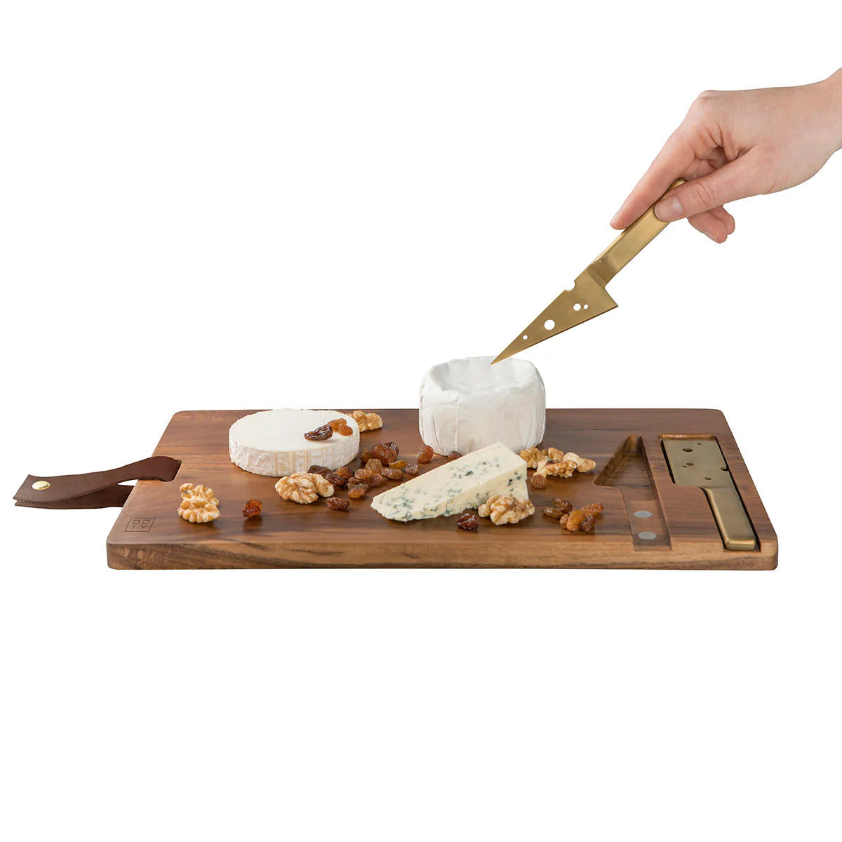 DOIY Cheeseporn Wooden Cheese Board & Knives