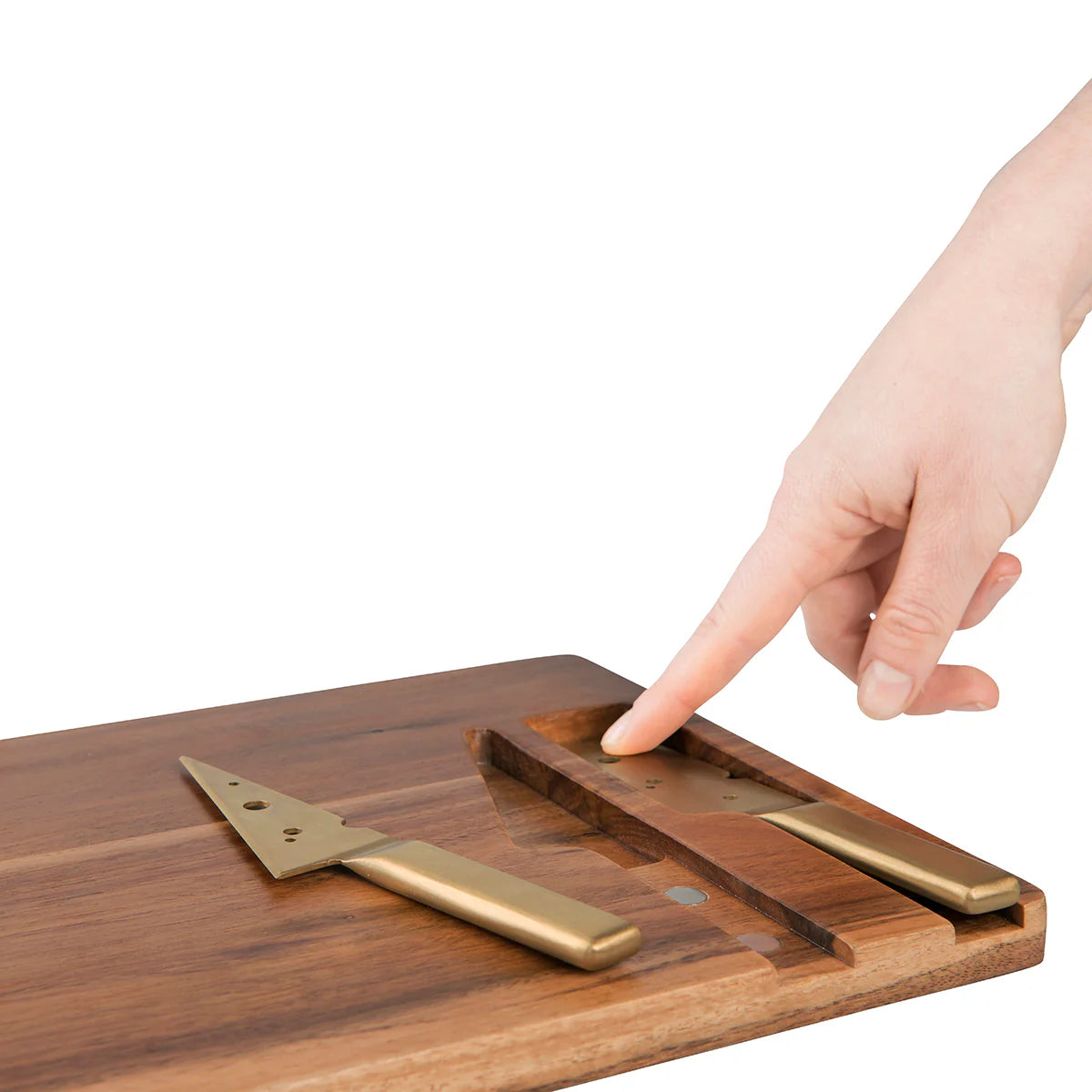 DOIY Cheeseporn Wooden Cheese Board & Knives