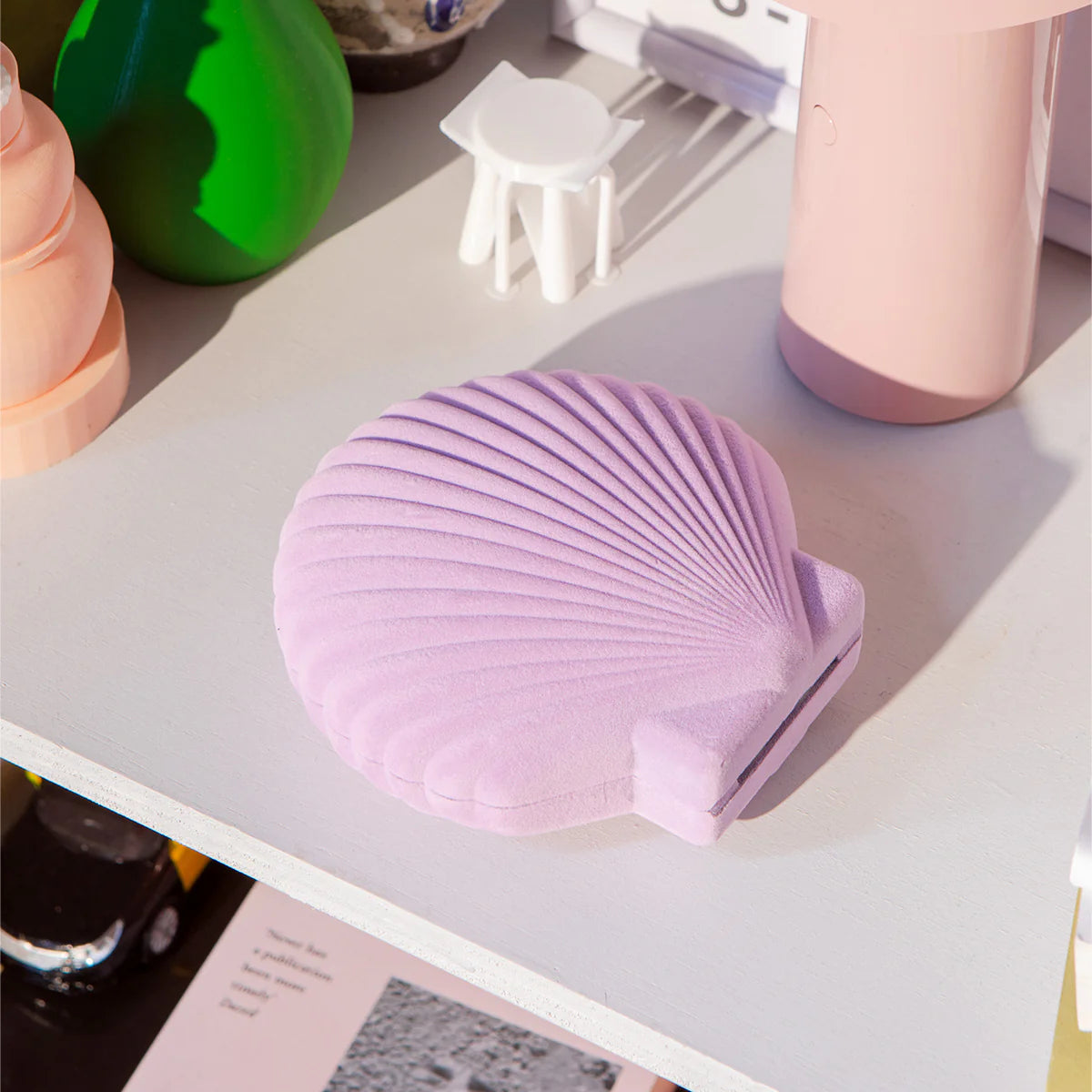 DOIY Pink shell-shaped Venus Jewelry Box - Lilac