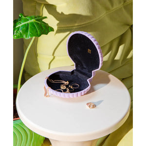 DOIY Pink shell-shaped Venus Jewelry Box - Lilac