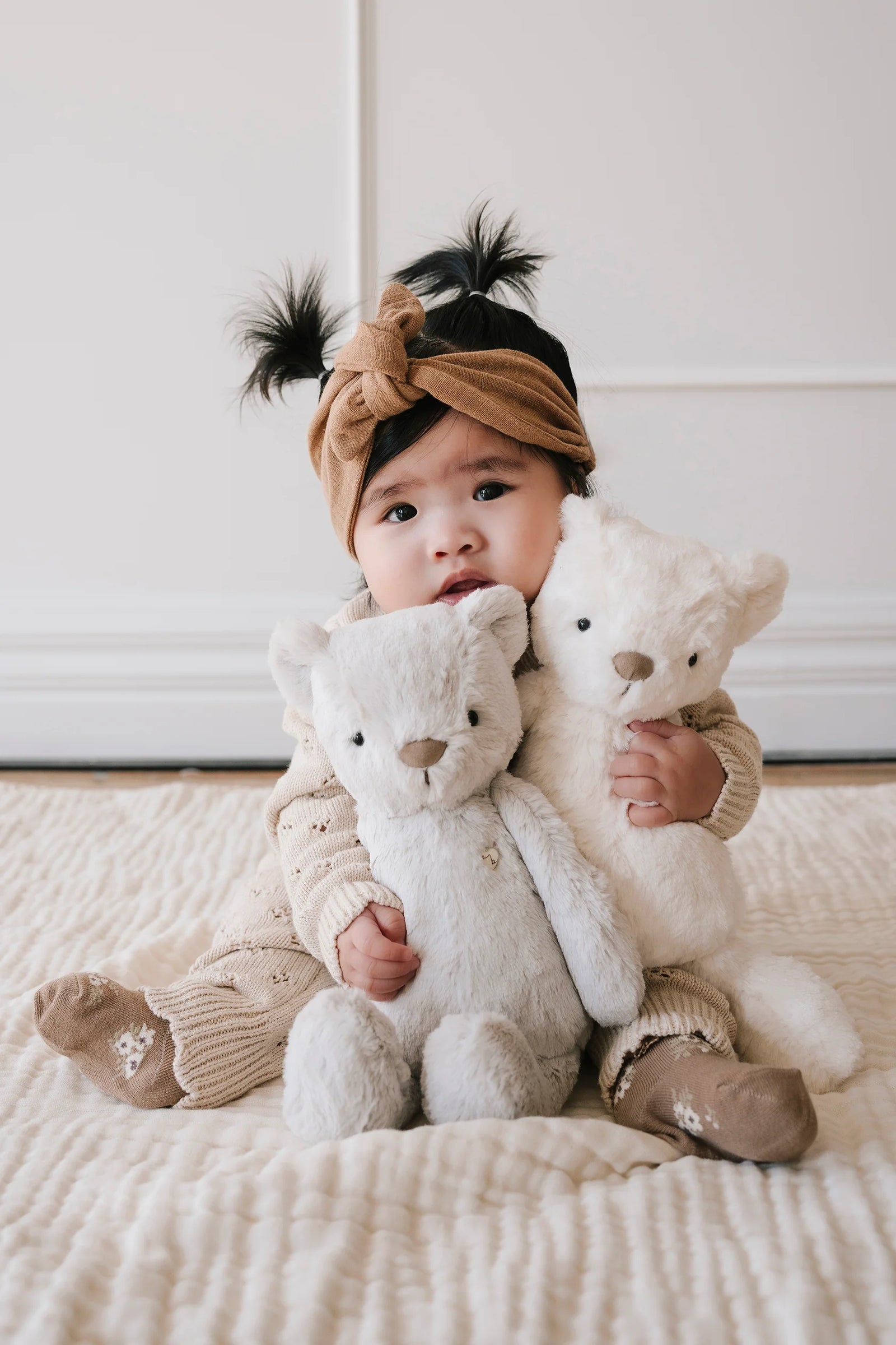 Jamie Kay Snuggle Bunnies - George the Bear - Moonbeam 30cm