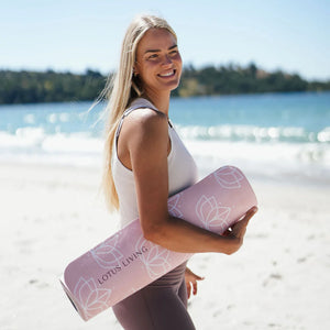 Lotus Living NZ Lotus Pink Yoga Mat