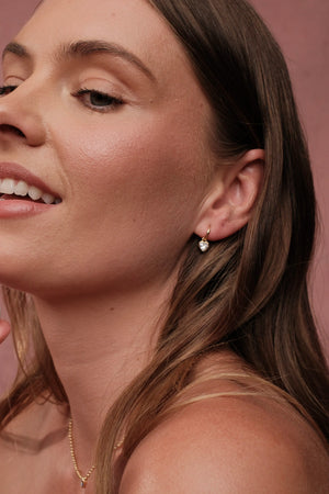 ZAFINO Amor Earring Gold heart-shaped earrings 7844