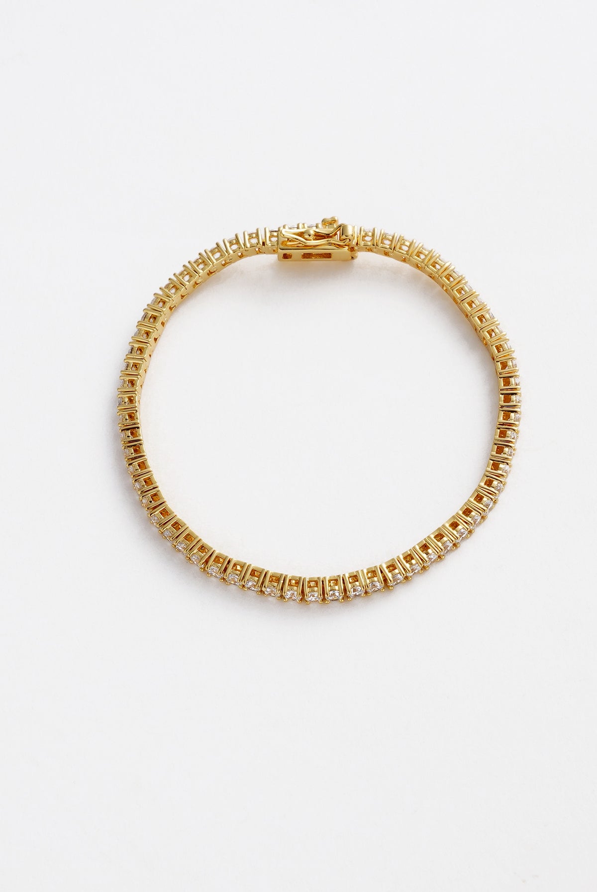 Dani Tennis Bracelet -Gold - 16.5cm
