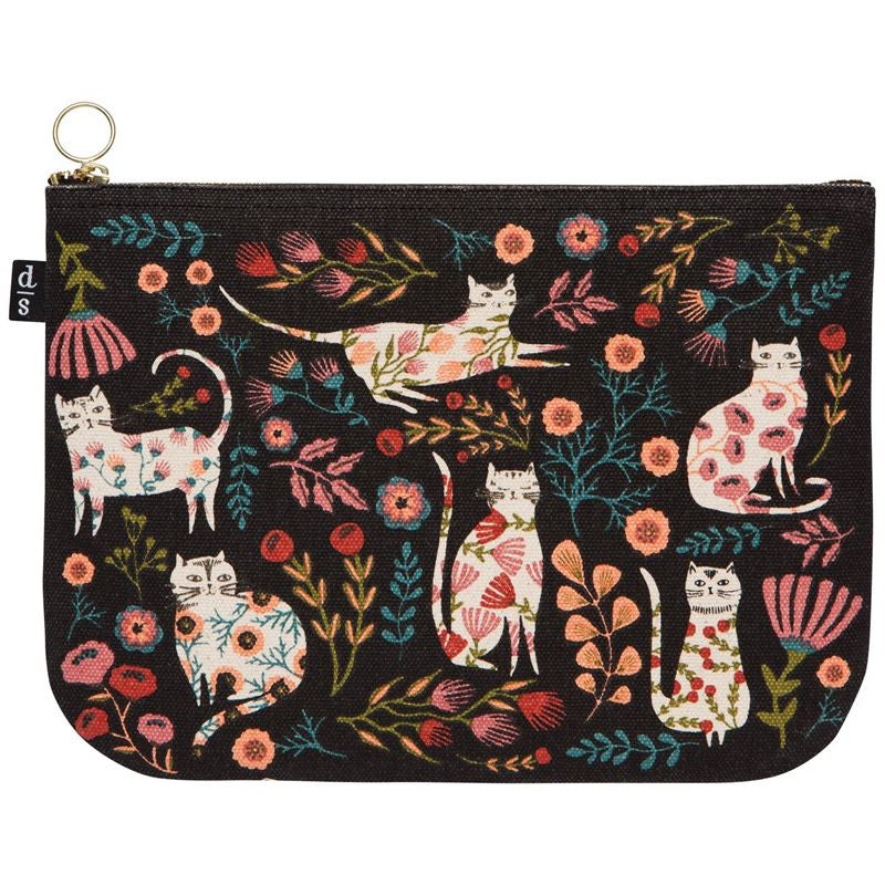 Catbloom - Large Zipper Pouch