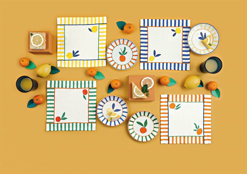 Danica Studio - Citrus Burst Set of 4 - Appetizer Plates