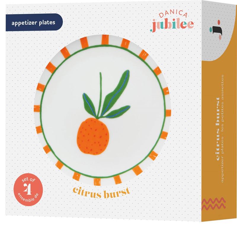 Danica Studio - Citrus Burst Set of 4 - Appetizer Plates