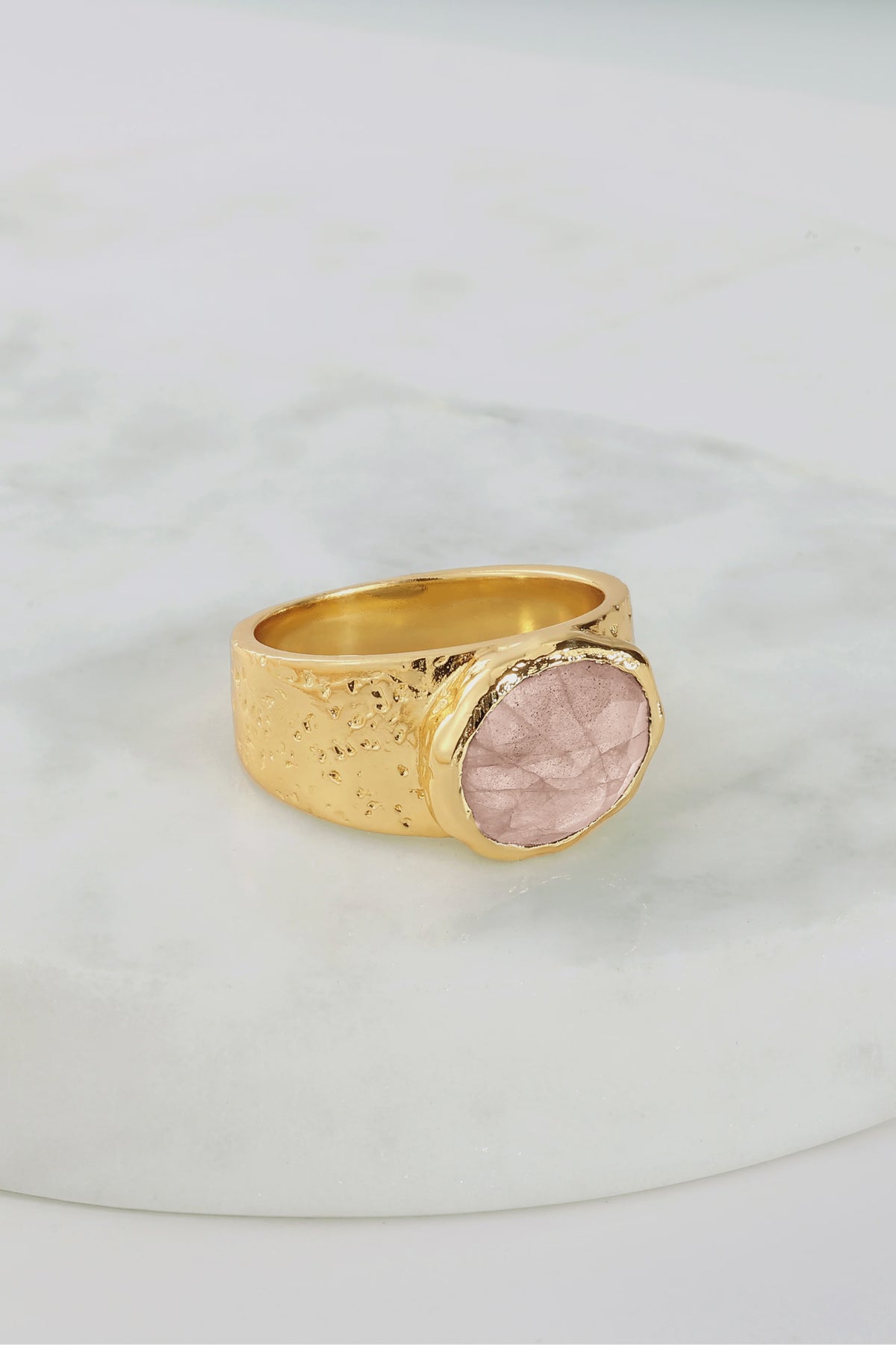 Zafino Australia Daniella Ring - Rose Quartz - Artisan size 8