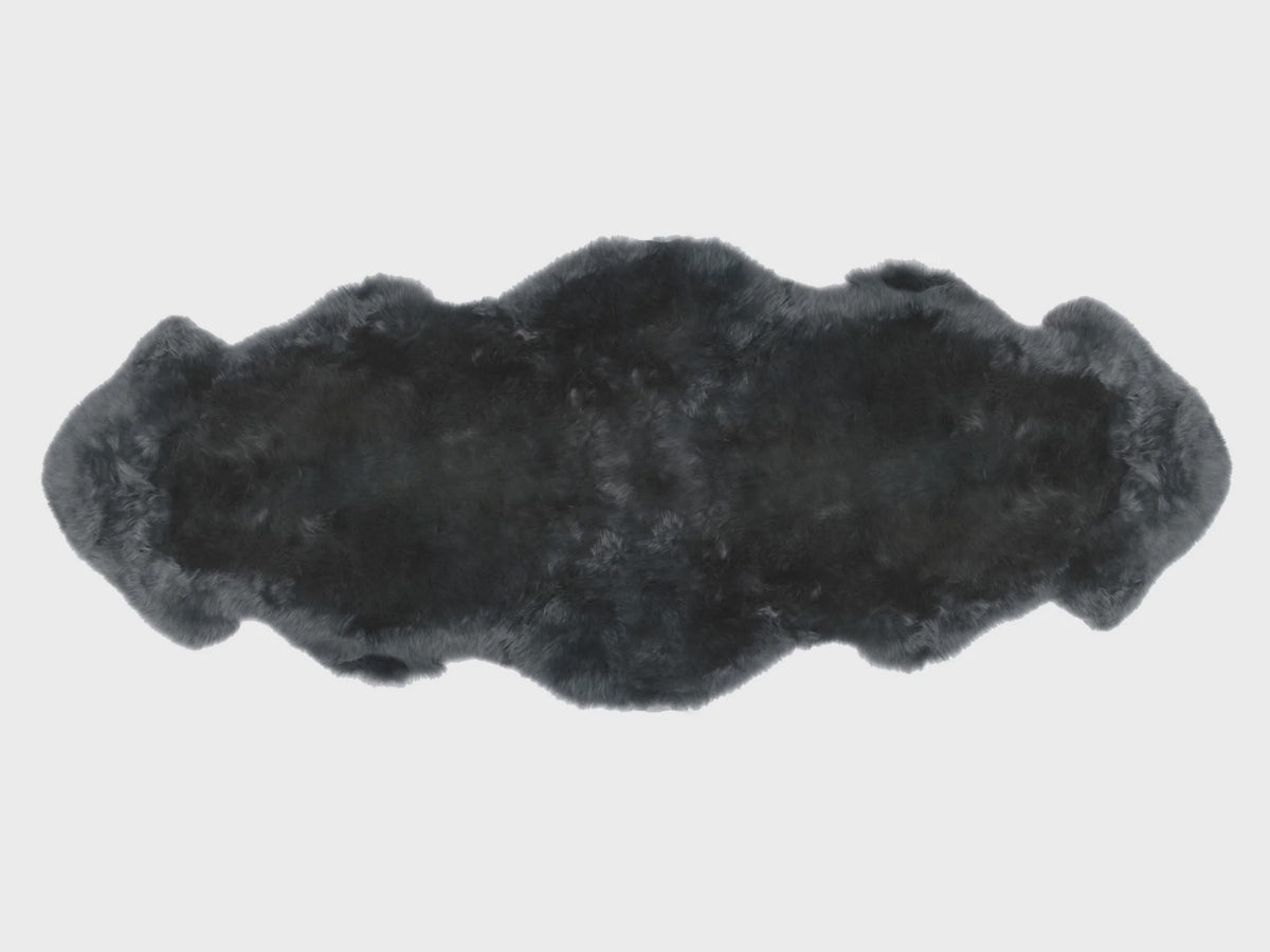AUSKIN Double Sheepskin Rug - Steel