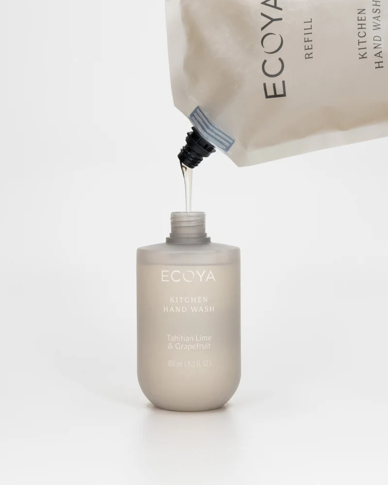 Ecoya Kitchen Handwash refill pouch Hand Wash Refill - 1L - Tahitian Lime & Grapefruit