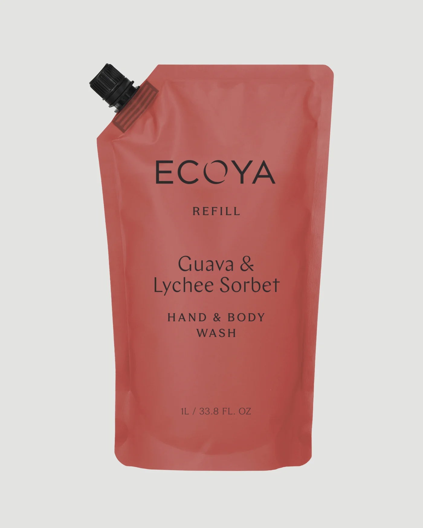 ECOYA Hand & Body Wash Refill 1L - Guava & Lychee Sorbet