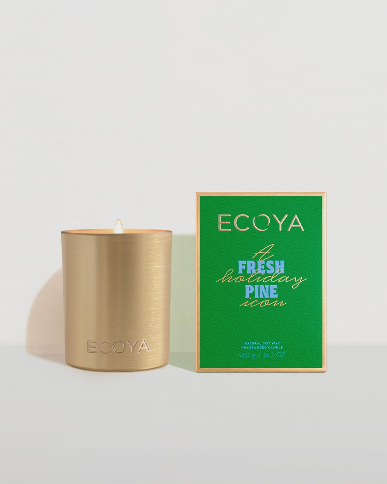 ECOYA Fresh Pine Goldie Candle Holiday Collection 2025