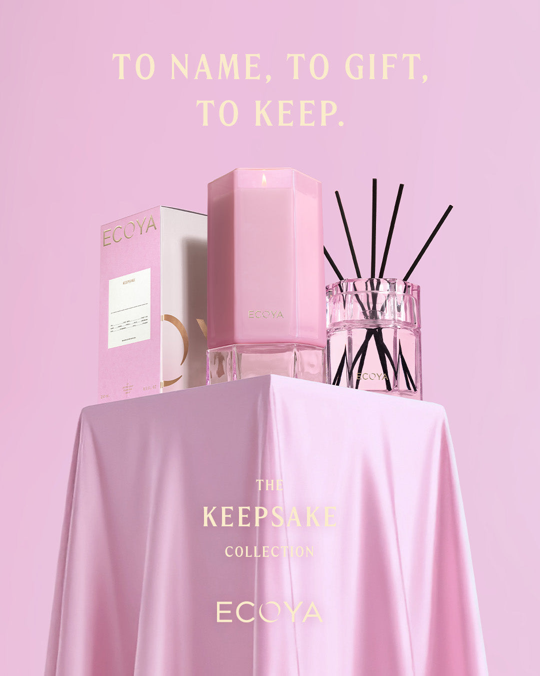 ECOYA Keepsake Candle #1 Pink