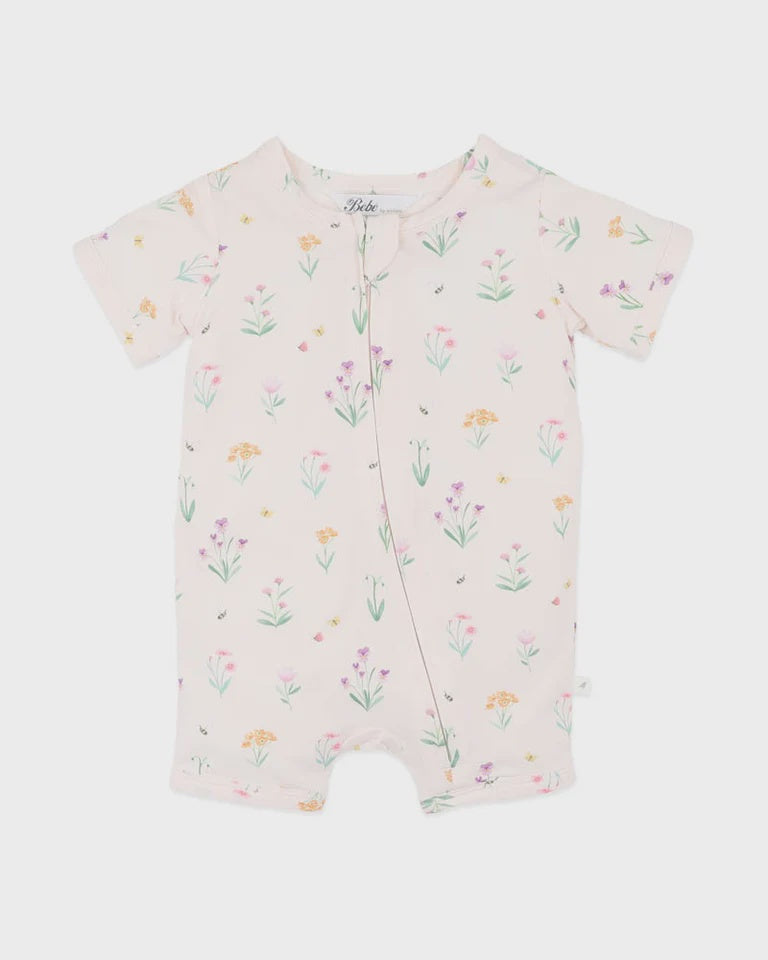 ELIZA PRINT ECO COSY SS ZIPSUIT