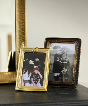 French Country Collections Ribbed Bee Frame Gold 4x6"