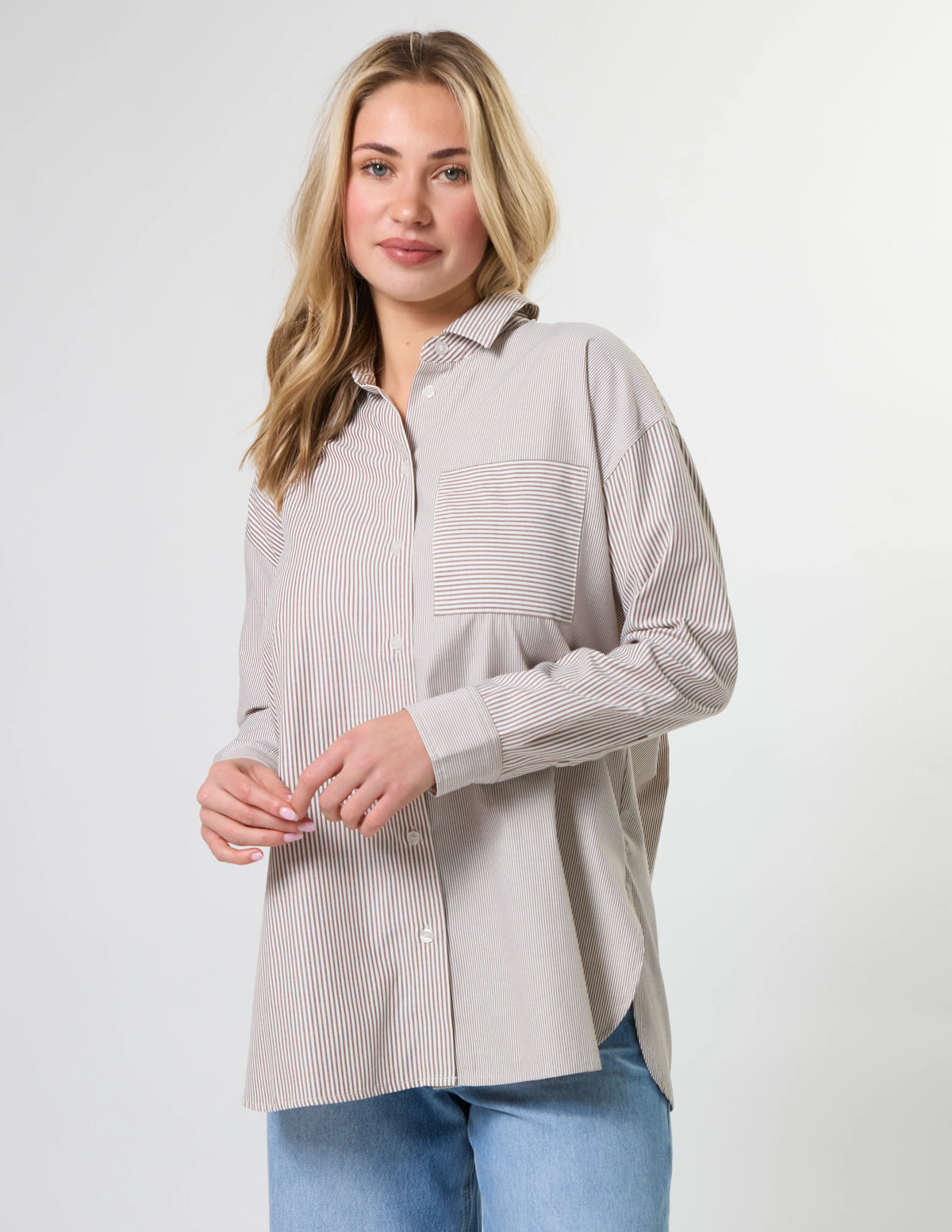 Stella+Gemma Essentials Shirt - Woodland Stripe