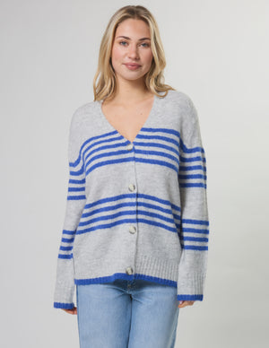Stella+Gemma Stripe Cardigan - Salt Air