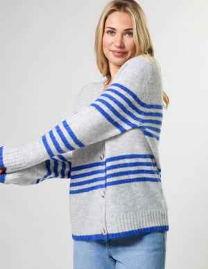 Stella+Gemma Stripe Cardigan - Salt Air