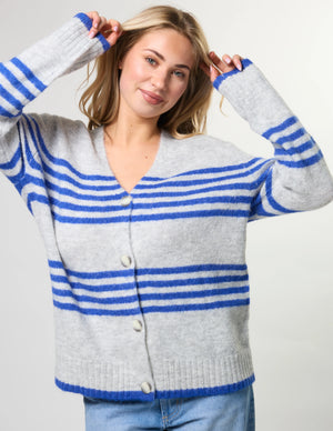 Stella+Gemma Stripe Cardigan - Salt Air