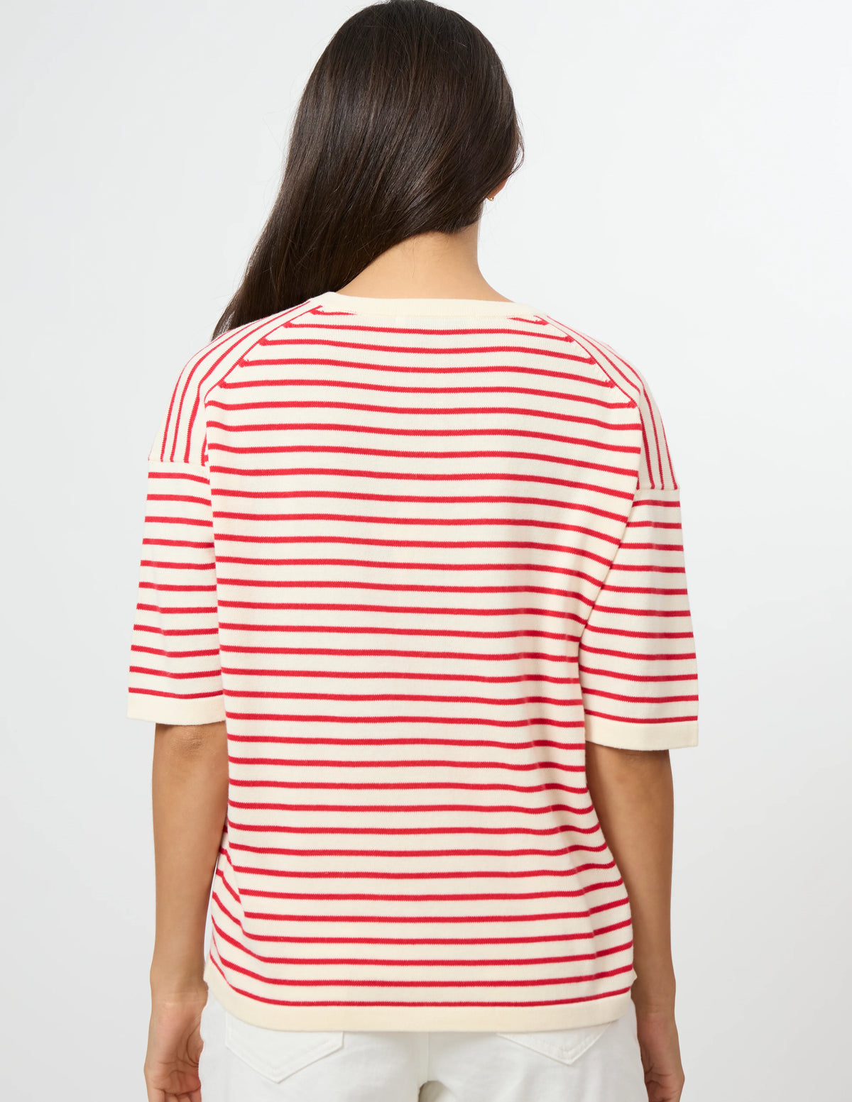 Celine Knit - Ivory/Red