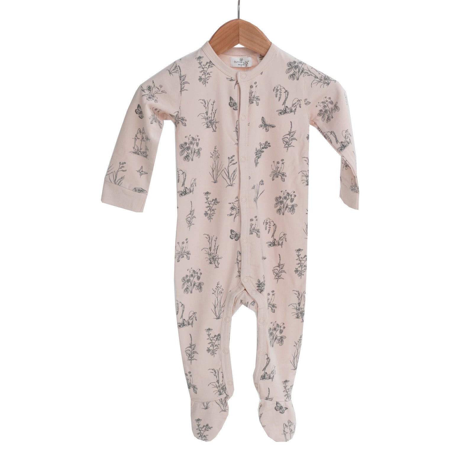 Burrow & Be Blush Meadow Essentials Sleep Suit