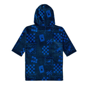 CRYWOLF KIDS BOYS EVERYWHERE ZIP-UP TOWEL Navy Beach Wear