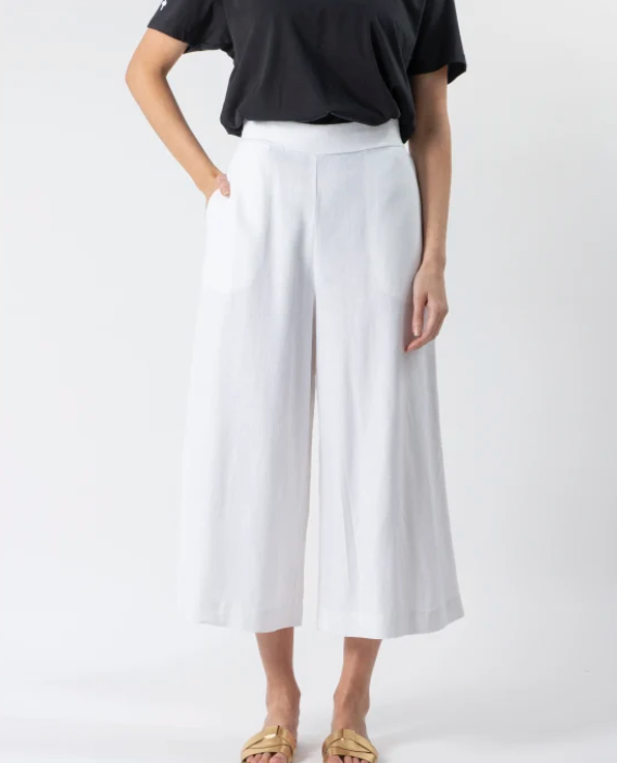 Stella Gemma Emmi white wide-leg pants